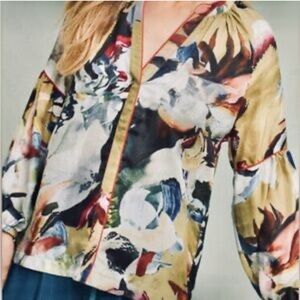 VINEET BAHL Multicolor Printed Retro Blouse